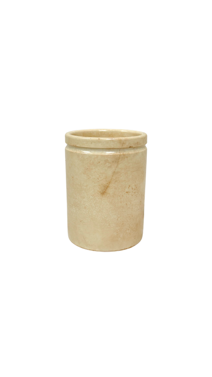 Antique French Confiture Stoneware Jam Pot