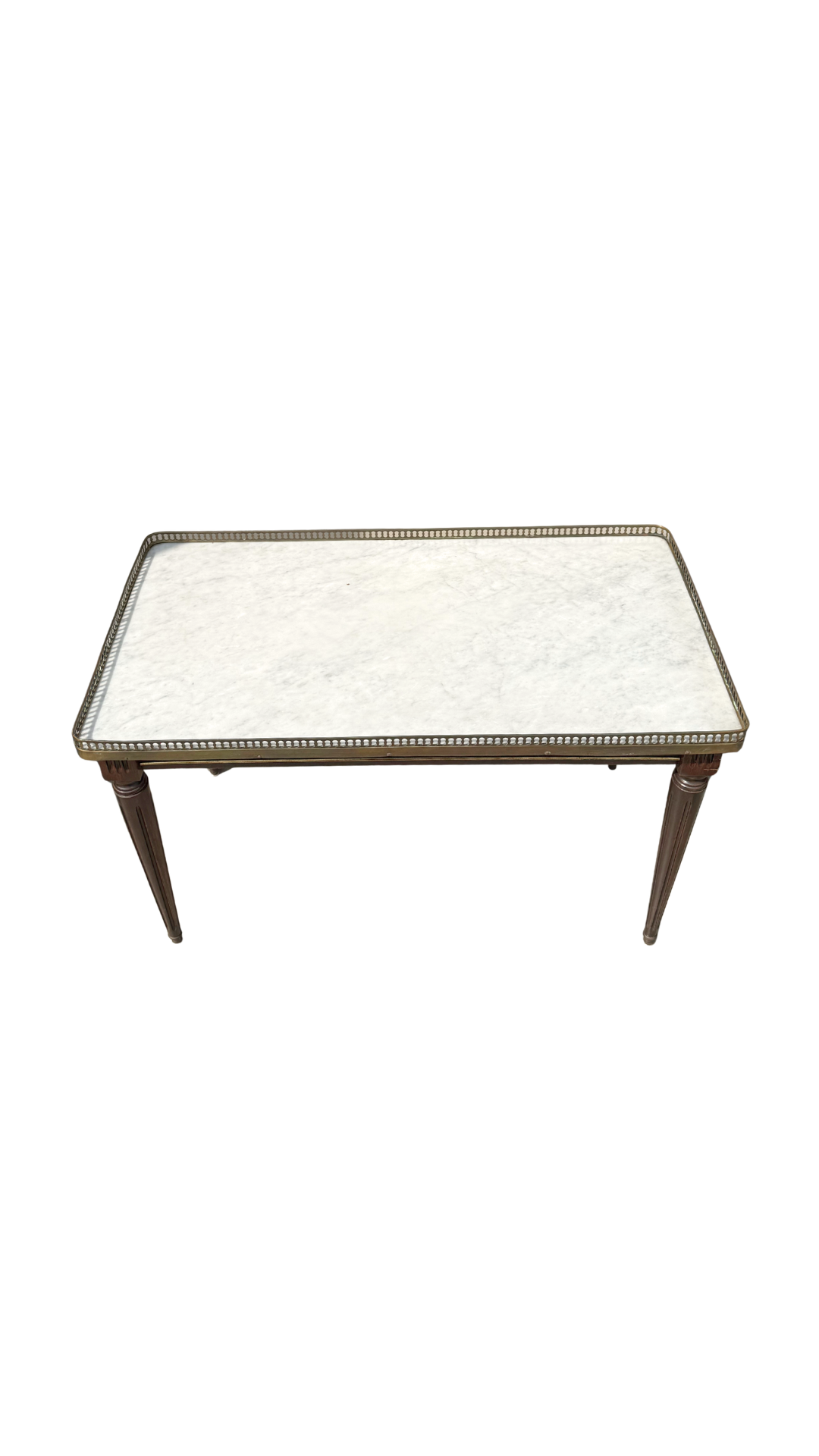 French Louis XVI–Style Marble-Top Coffee Table