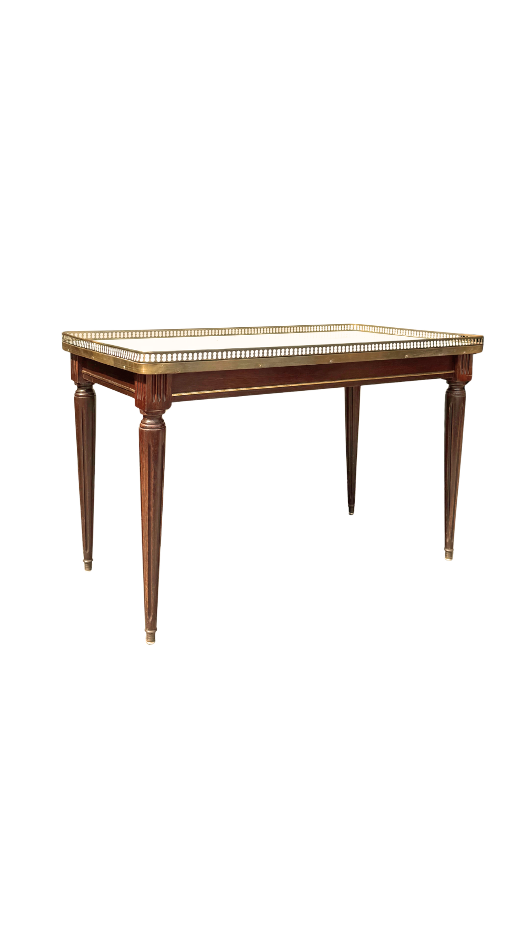 French Louis XVI–Style Marble-Top Coffee Table