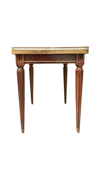 French Louis XVI–Style Marble-Top Coffee Table