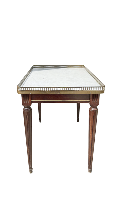 French Louis XVI–Style Marble-Top Coffee Table