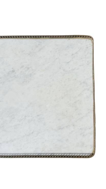 French Louis XVI–Style Marble-Top Coffee Table