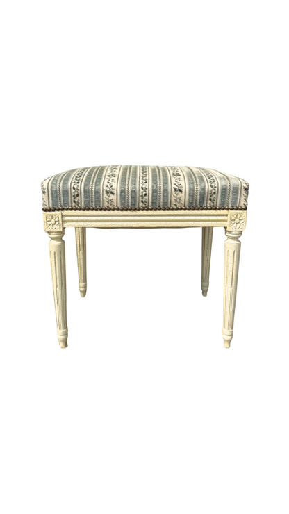 French Louis XVI Painted Bench Stool
