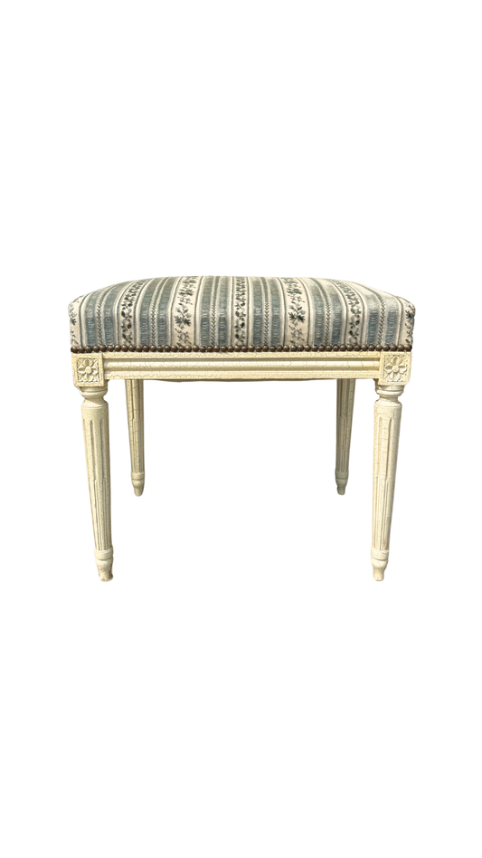 French Louis XVI Painted Bench Stool