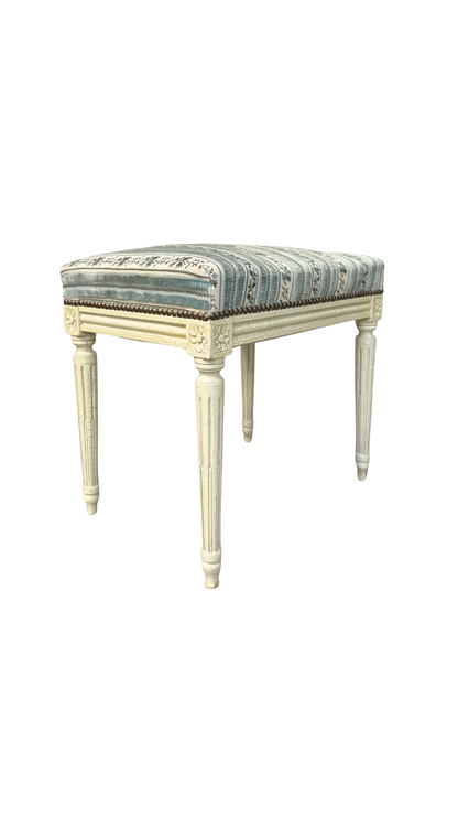 French Louis XVI Painted Bench Stool