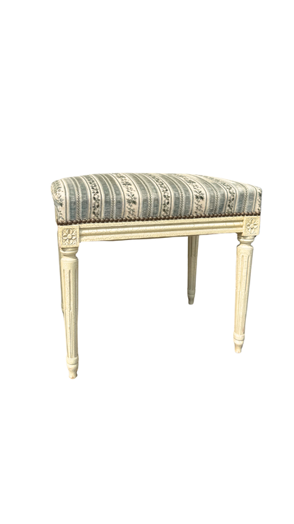 French Louis XVI Painted Bench Stool
