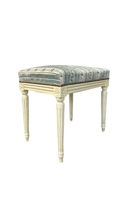 French Louis XVI Painted Bench Stool
