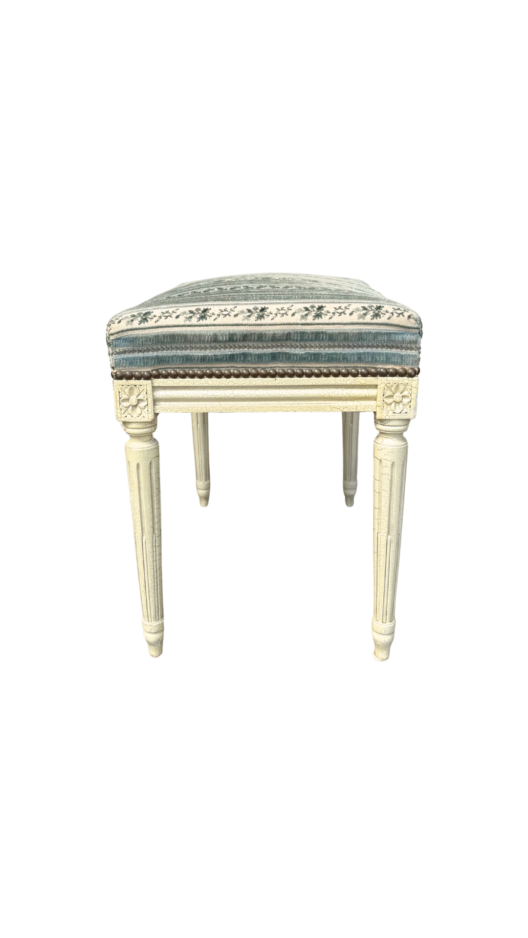 French Louis XVI Painted Bench Stool