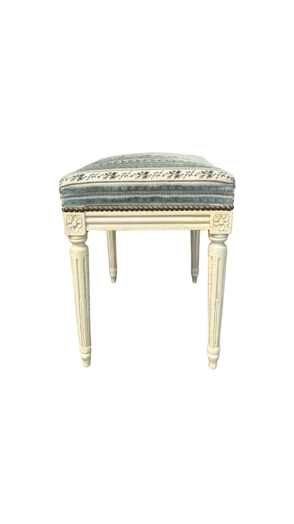 French Louis XVI Painted Bench Stool
