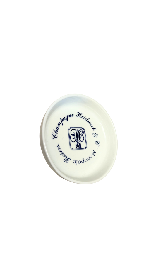 Champagne Heidsieck & Co. Monopole Reims Porcelain Ashtray