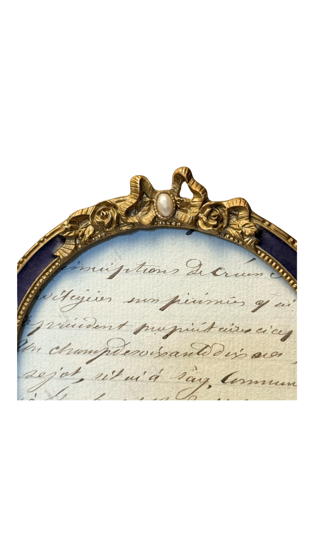 Vintage Frame with Plum Border