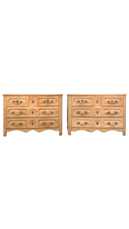 Early 19th Century French Provincial Oak Commodes