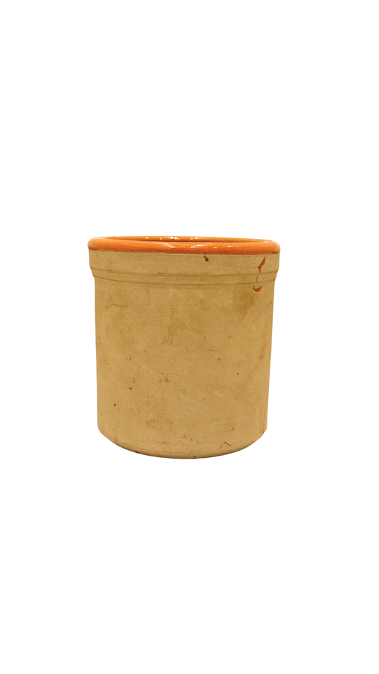 American Stoneware Crock with Terracotta Glaze