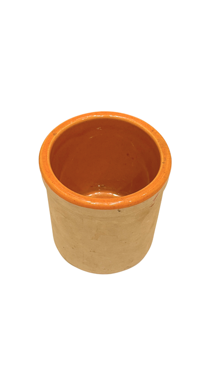 American Stoneware Crock with Terracotta Glaze