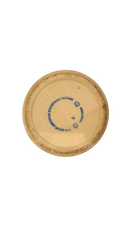 American Stoneware Crock with Terracotta Glaze