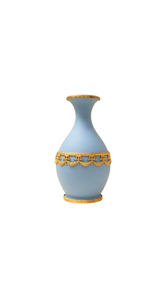 Wedgwood Jasperware Bud Vase with Gilt Detail