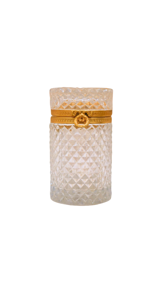 French Cut Crystal Casket, M. Lubiner Paris