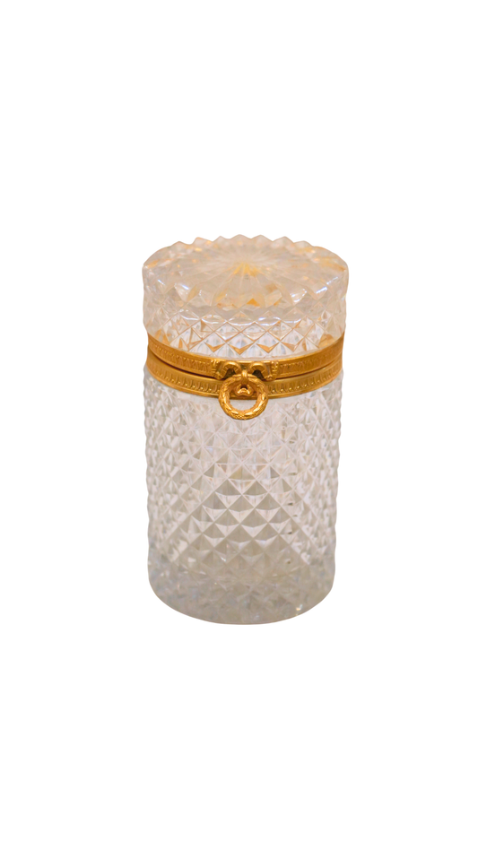 French Cut Crystal Casket, M. Lubiner Paris