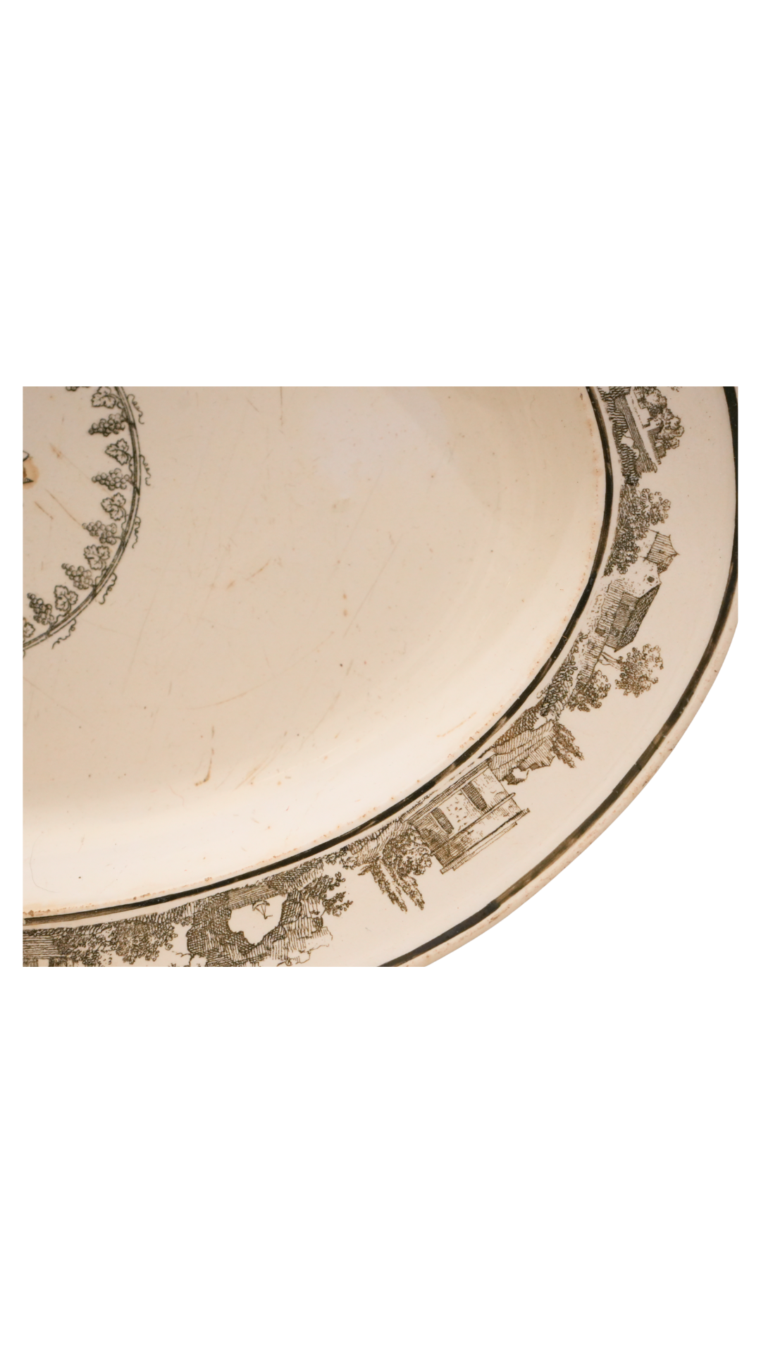 Creil Paris-Marked Transferware Earthenware Serving Dishes