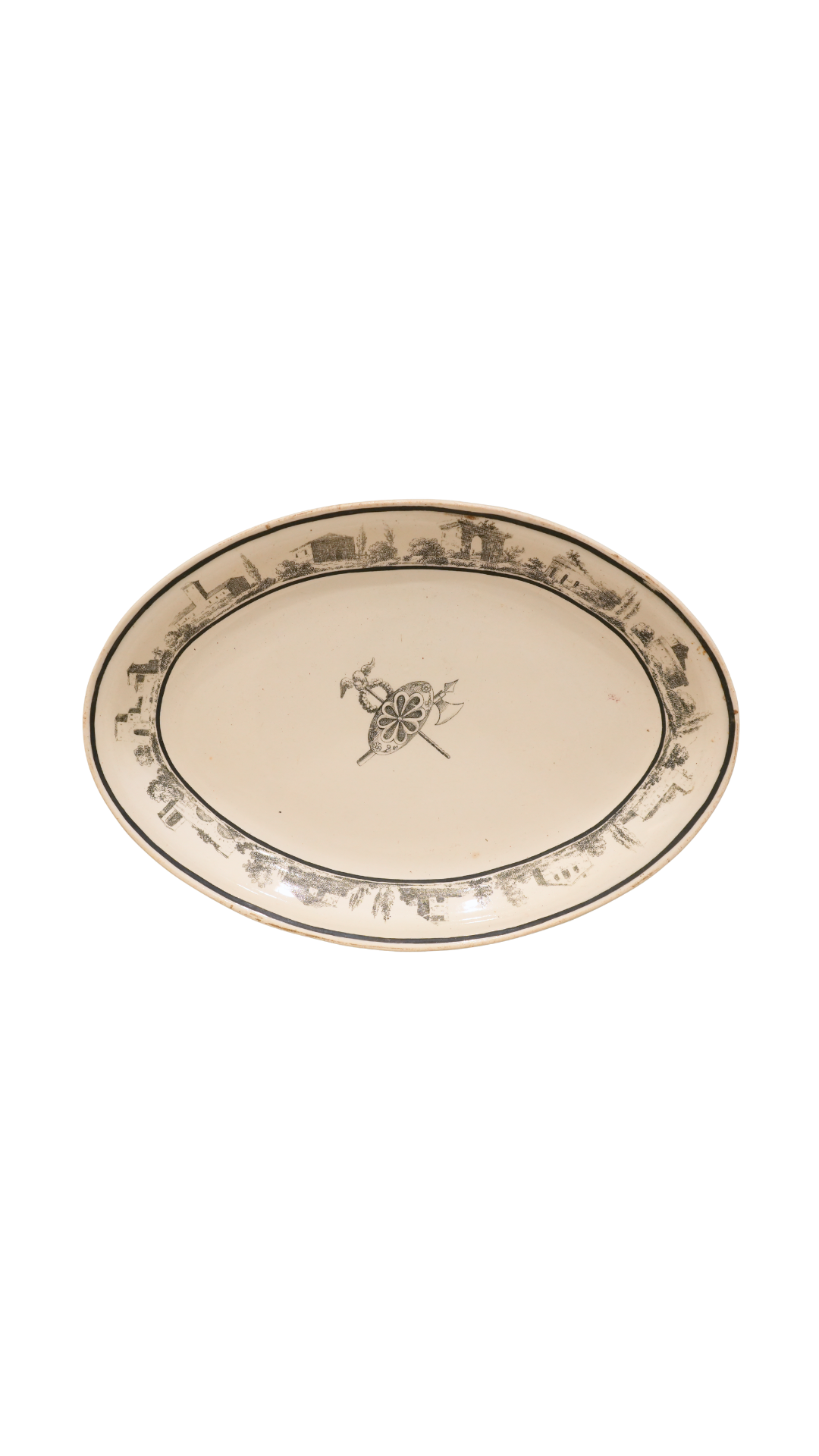 Creil Paris-Marked Transferware Earthenware Serving Dishes