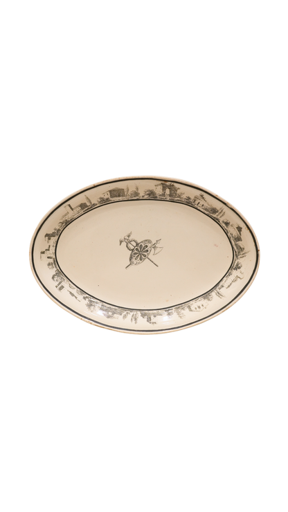 Creil Paris-Marked Transferware Earthenware Serving Dishes