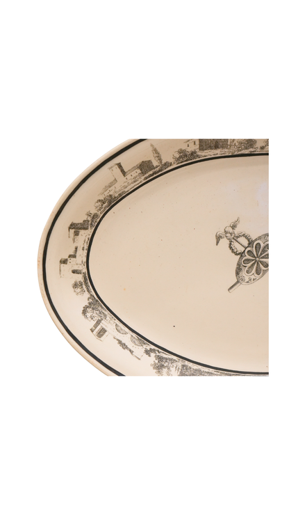 Creil Paris-Marked Transferware Earthenware Serving Dishes