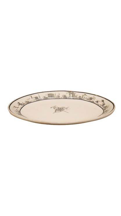 Creil Paris-Marked Transferware Earthenware Serving Dishes