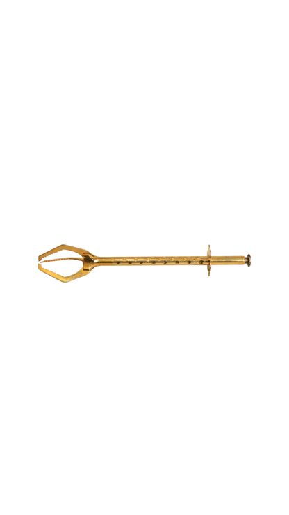 Large French Brass Serving Grabber