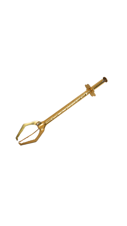 Large French Brass Serving Grabber