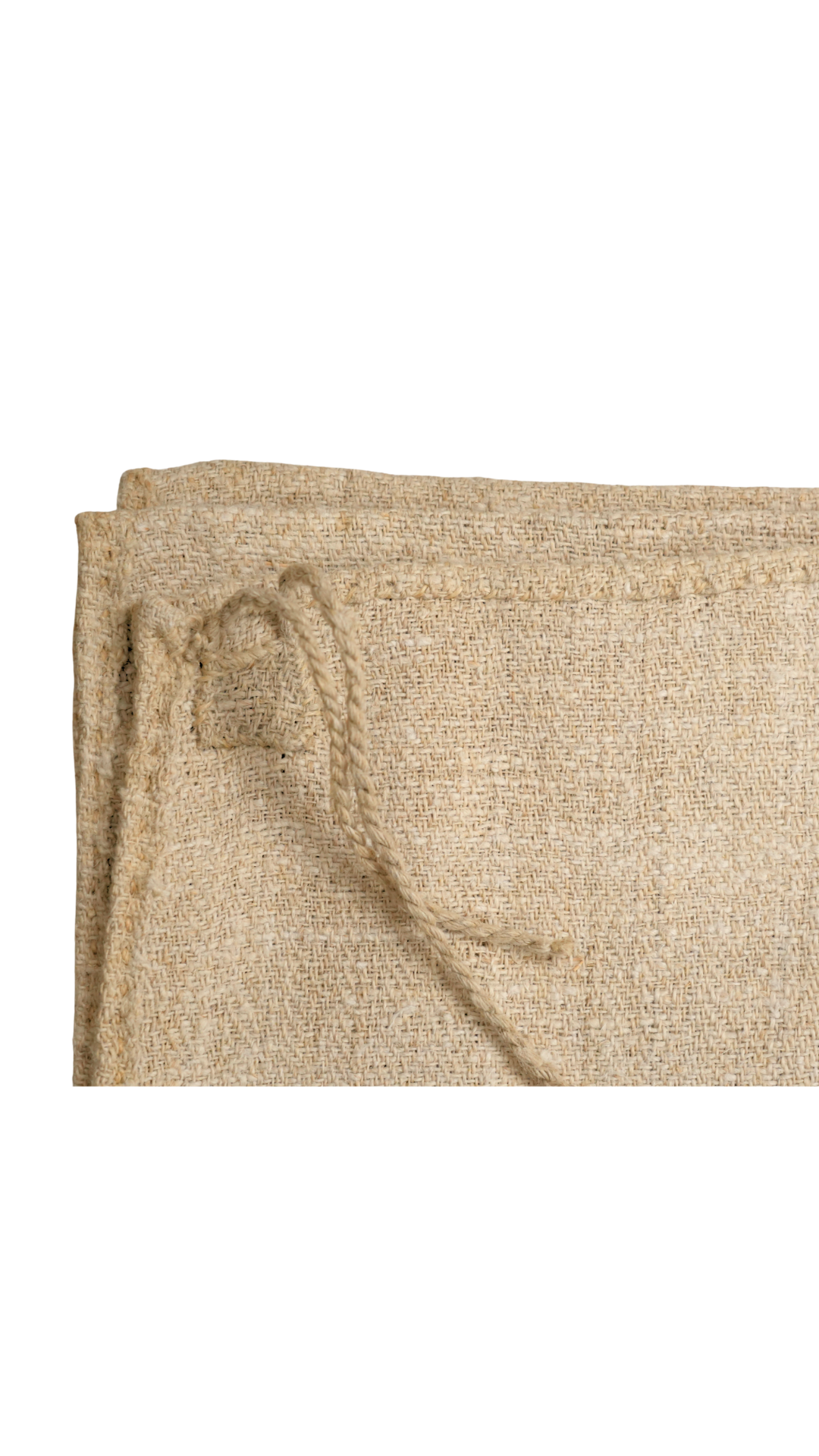 Antique French Maroon-Stripe Hemp Linen Grain Sack