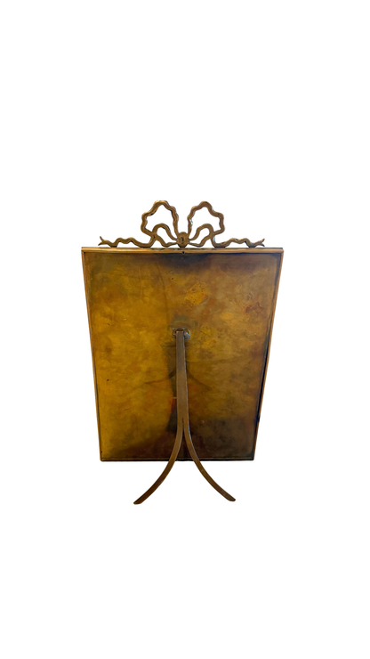 Large Watercolor & Pencil Cabinet Design in Bronze Gilt Frame