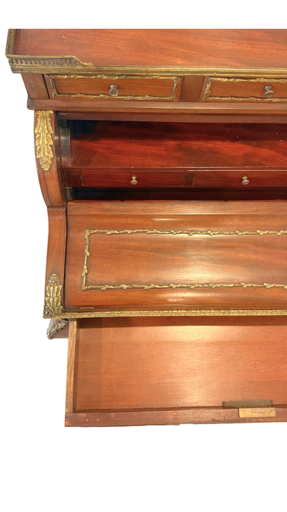 Antique French Louis XV Revival Roll Top Desk
