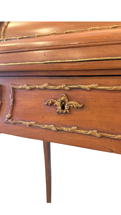 Antique French Louis XV Revival Roll Top Desk