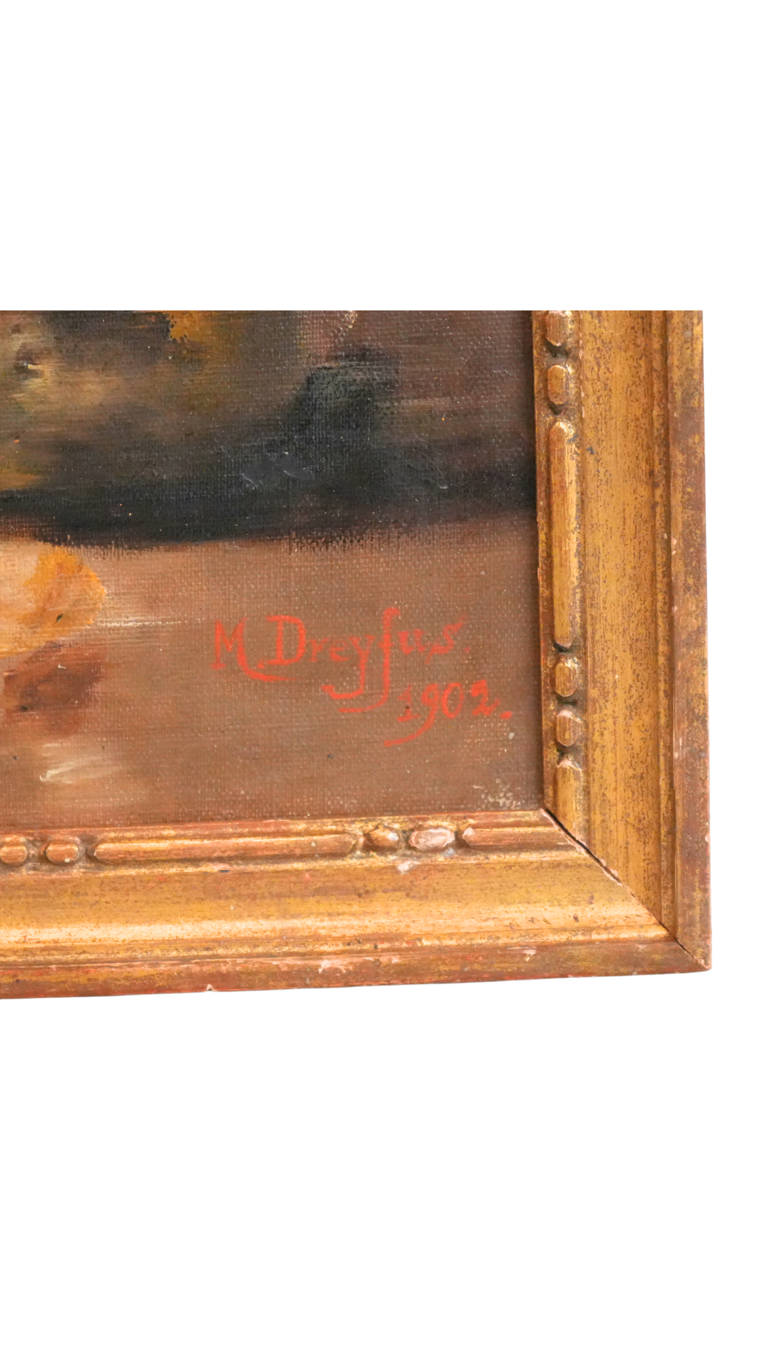 1902 M. Dreyfus French Kitchen Still Life Oil Painting