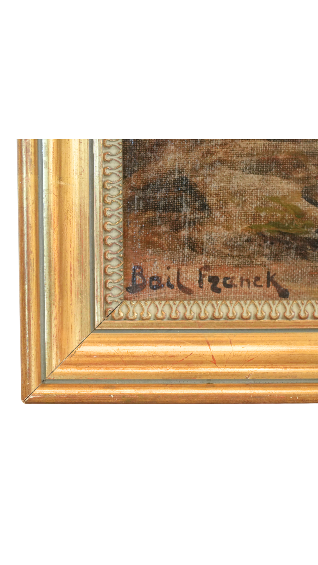 Signed Bail Fzanck French Coastal Landscape Oil Painting