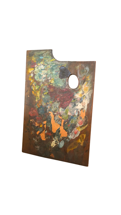 Vintage French Artist’s Paint Palette