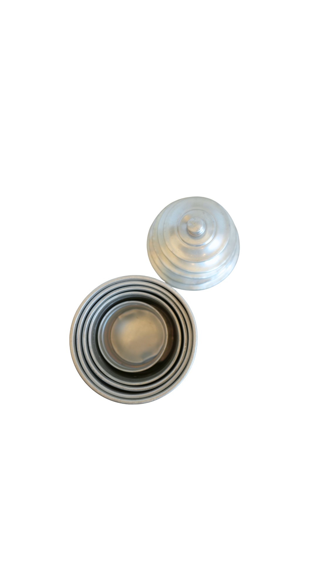 French Aluminum Kitchen Canister Set