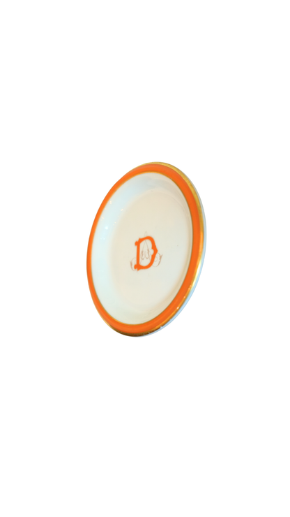 Vintage Pillivuyt Paris Monogrammed Porcelain Dish