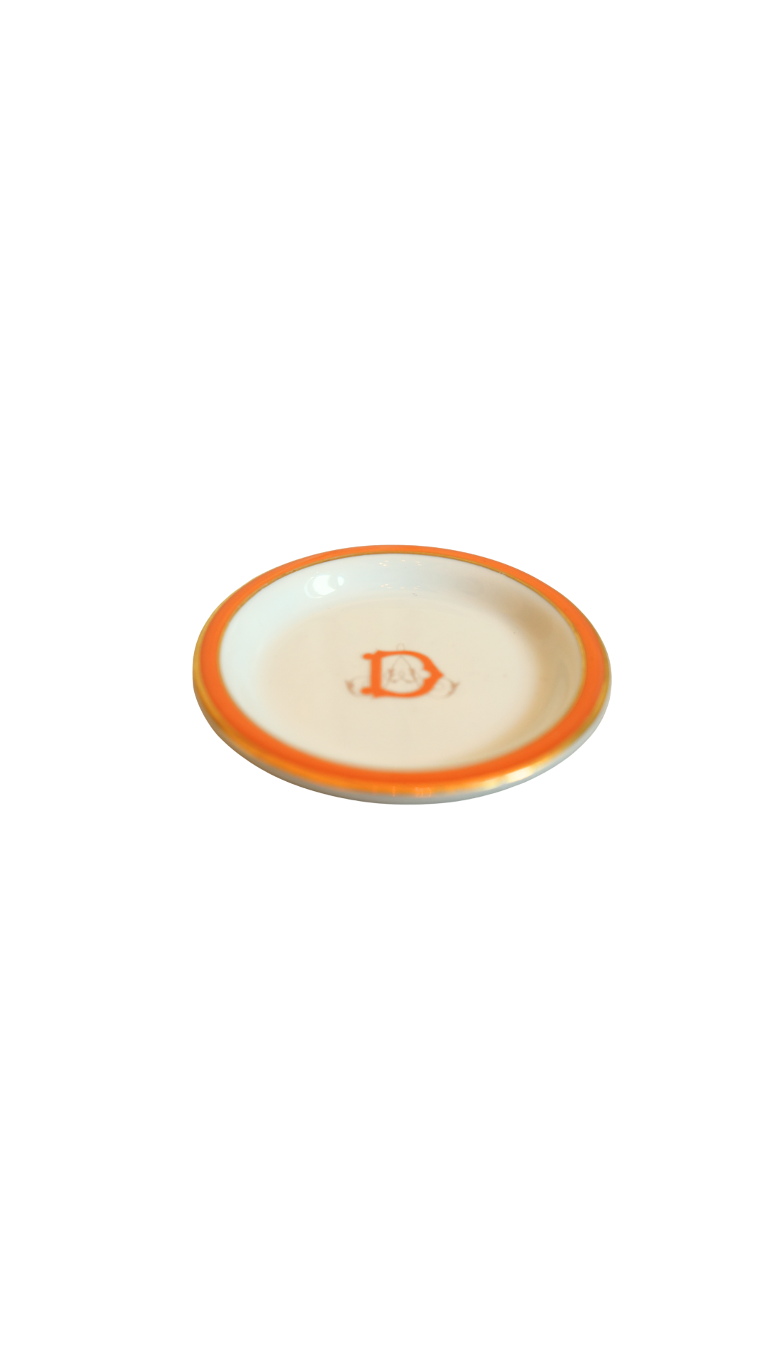 Vintage Pillivuyt Paris Monogrammed Porcelain Dish