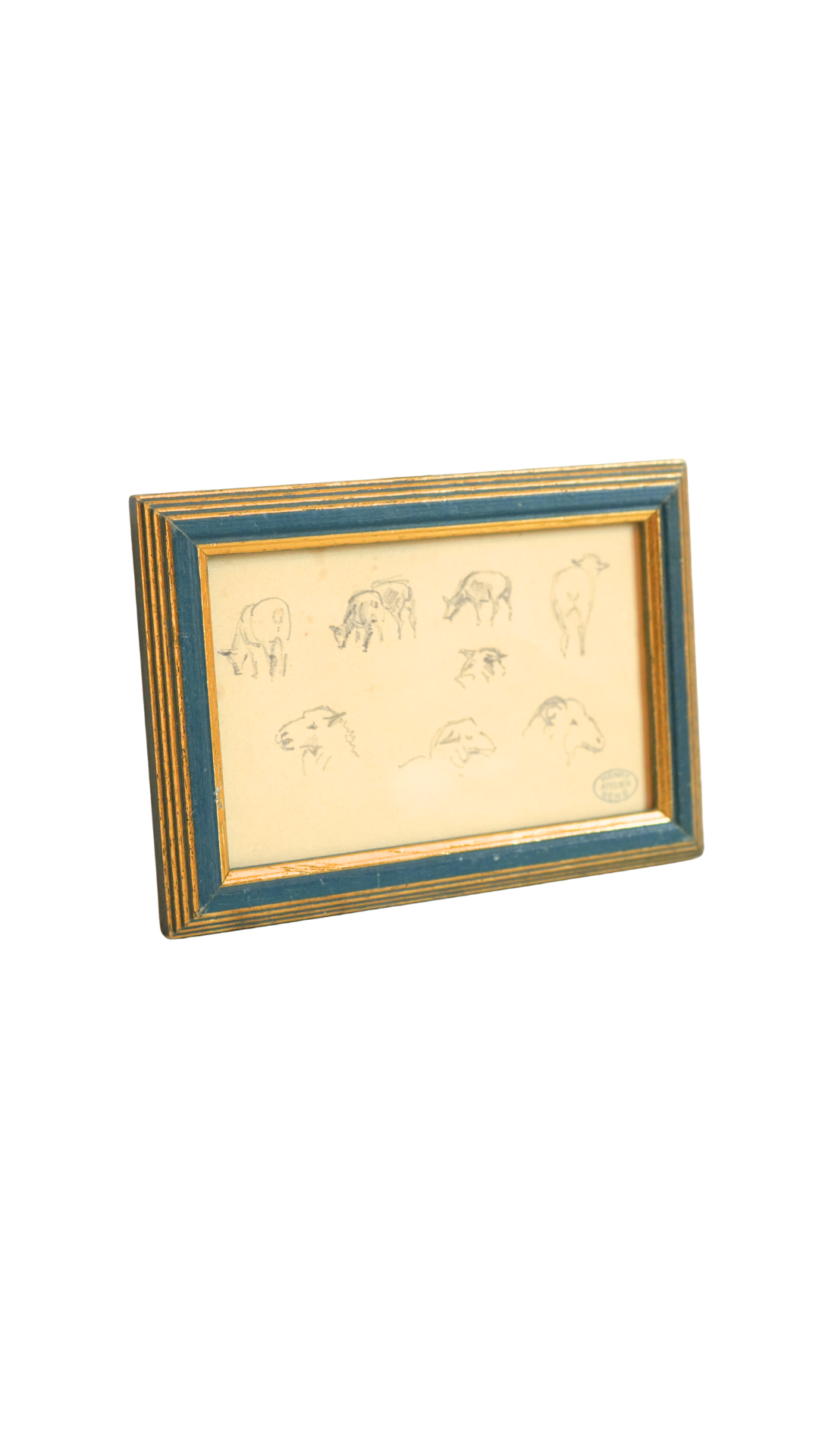 Framed Lamb Study from the Atelier of Henry Séné