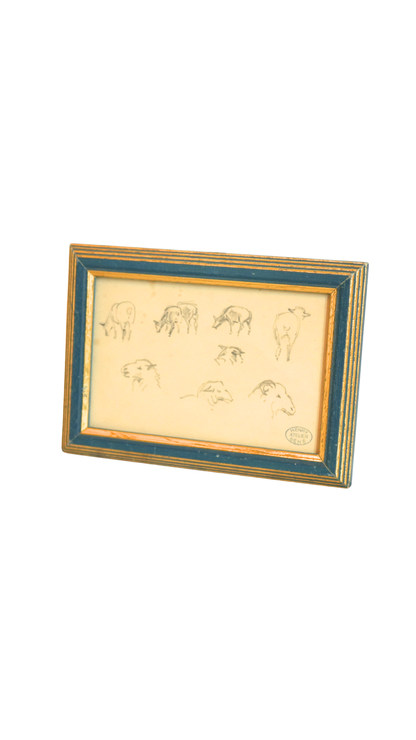 Framed Lamb Study from the Atelier of Henry Séné