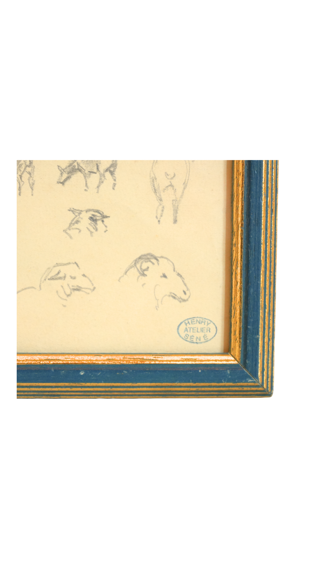 Framed Lamb Study from the Atelier of Henry Séné