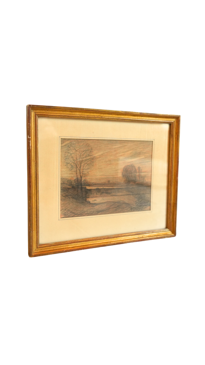 Original Framed French Landscape