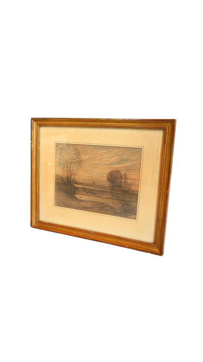 Original Framed French Landscape
