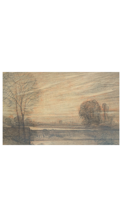 Original Framed French Landscape