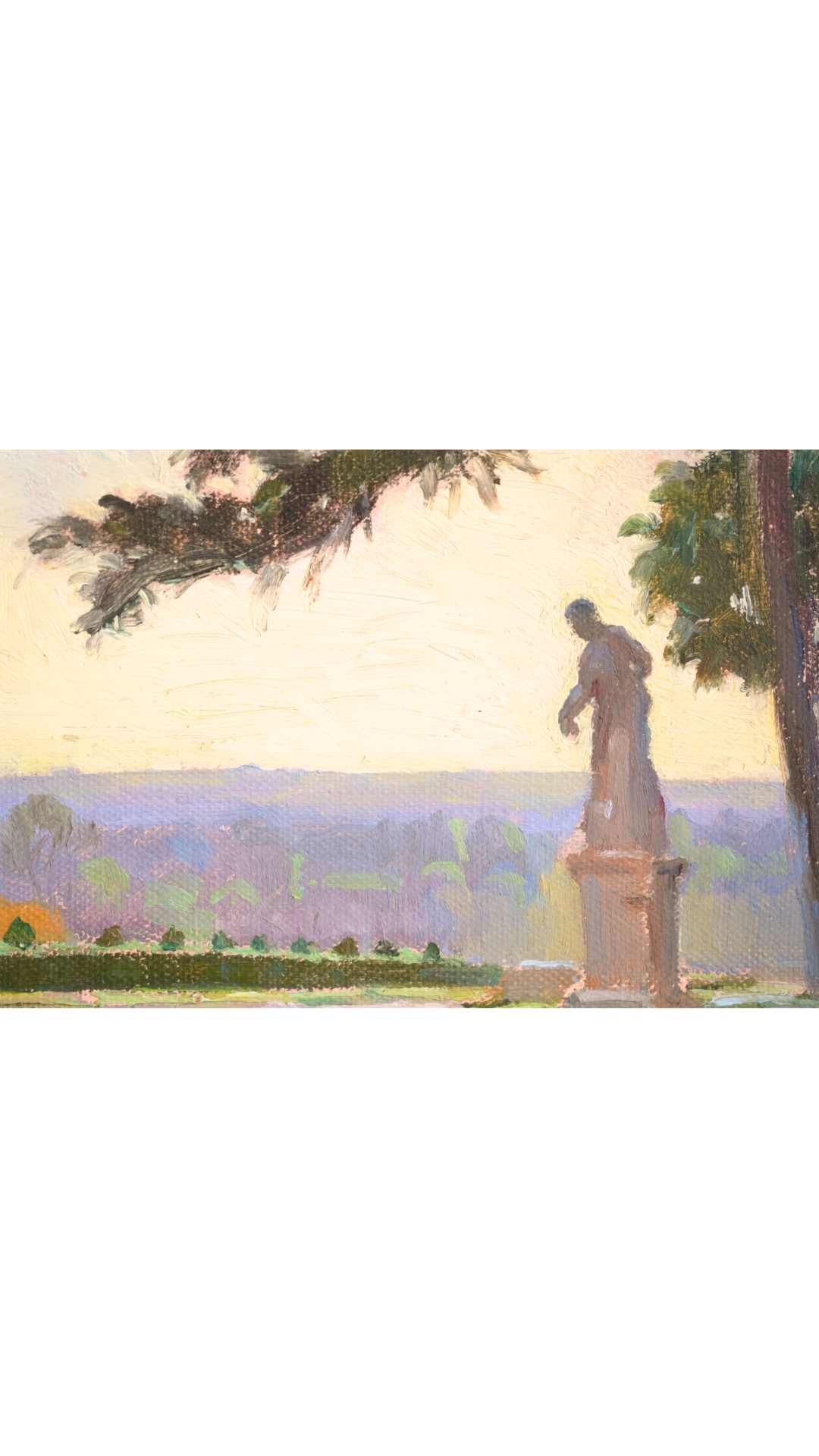 Original French Oil Study of Parc de Sceaux