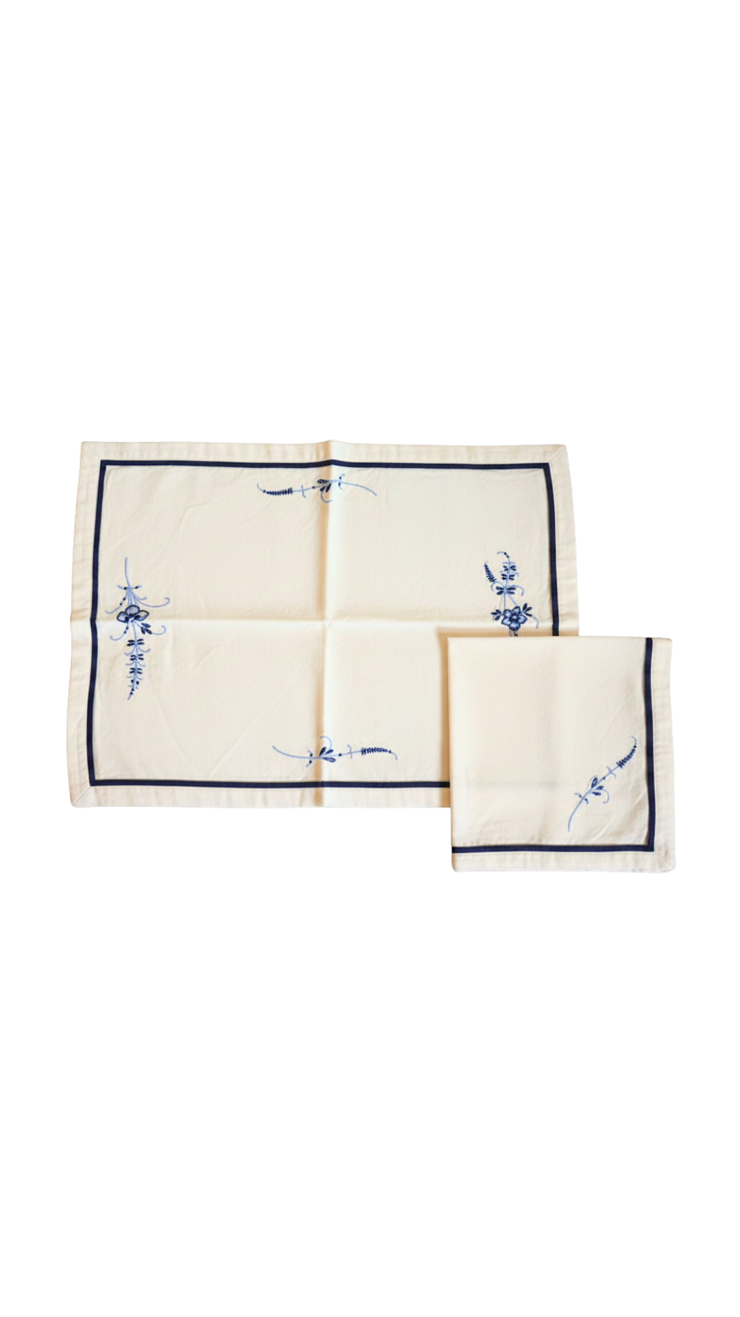 Villeroy & Boch Embroidered Cotton Placemat & Napkin Set