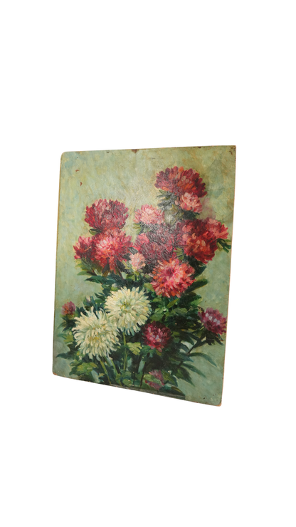 French Floral Still Life with Chrysanthemums