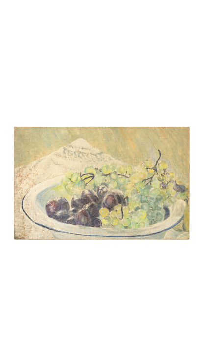 Vintage French Still Life on Artist Board