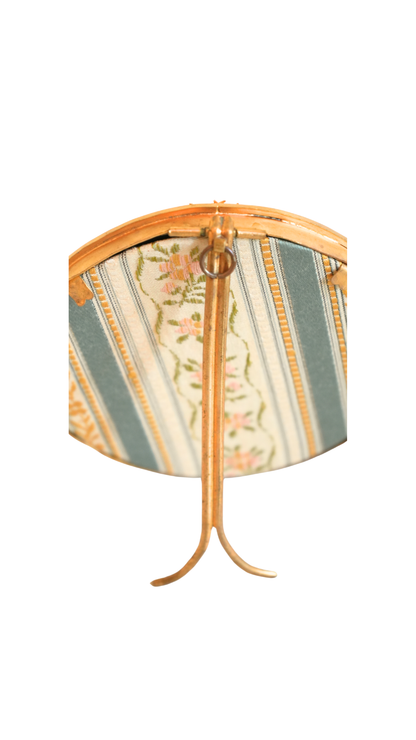 Antique French Gilt Brass Round Frame